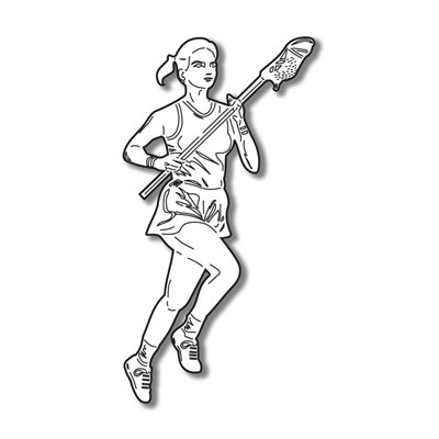 Stamping Station - Lacrosse Girl